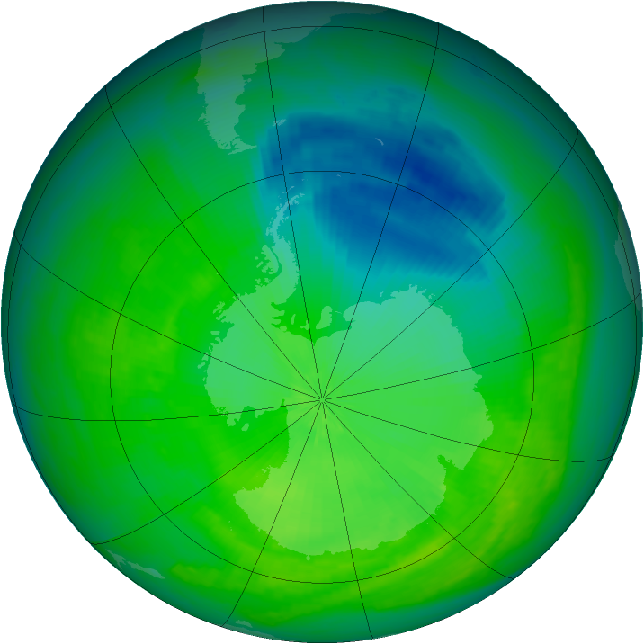 Ozone Map 2002-11-08